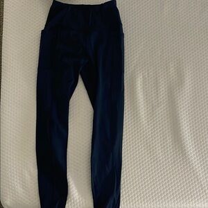 Navy Blue High-Waisted Leggings